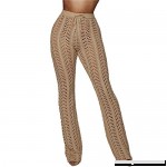 Raylans Women's Sexy High Waist Crochet Beach Pant Bikini Swimsuit Cover up Camel B07MTC85CL
